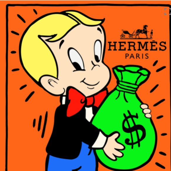Alec Monopoly Richie Rich Hermes Paris Art Print - Picture 2 of 2